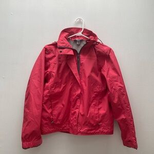 MEC - Pink / Red Rain Jacket with Detachable Hood